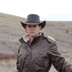 Outback Trading Co. Iron Bark Western Leather Hat -Western Fashion Men 05862788547fcc4380089706ba42b909