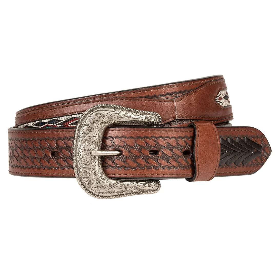 Wrangler Men's Chevron Lace Leather Belt 3 Wrangler Men's Chevron Lace Leather Belt