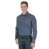 Wrangler Men's Flame Resistant Denim Work Shirt -Western Fashion Men 0ad194a878800351e86cc90d29f56160
