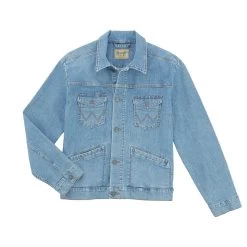 Wrangler Men's Retro Premium Unlined Jean Jacket -Western Fashion Men 0d01245d9262a0fddc5fb307ee1be6bd