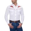Ely Cattleman Men's Rose Embroidered Shirt 2 Ely Cattleman Men's Rose Embroidered Shirt -Western Fashion Men 15203901 06 056
