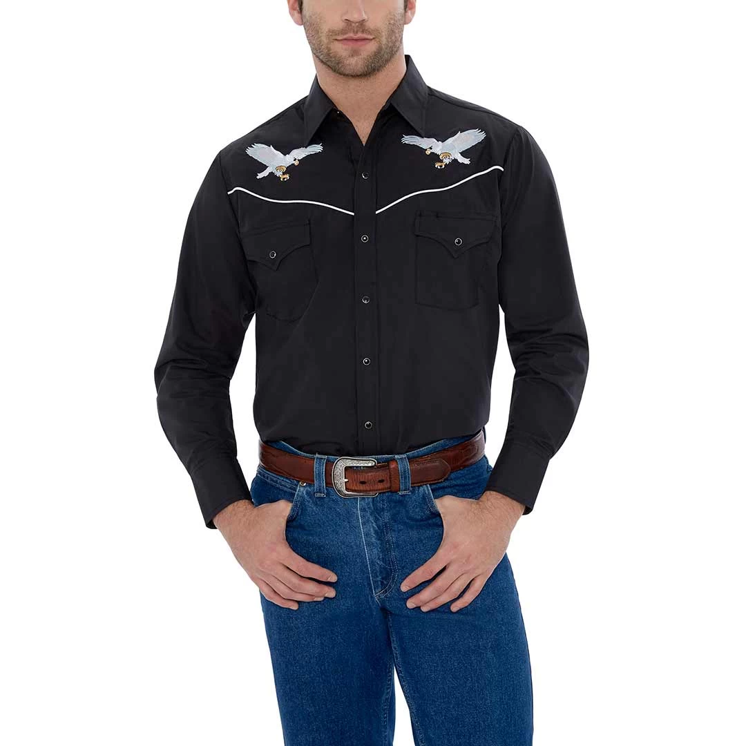 Ely Cattleman Men's Eagle Embroidered Shirt 3 Ely Cattleman Men's Eagle Embroidered Shirt