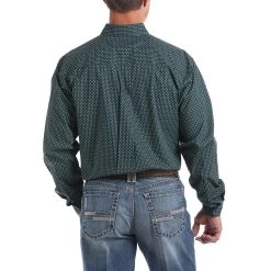 Cinch Men's Diamond Print Classic Fit Shirt -Western Fashion Men 18ef2f06078ff9ad68b7b67567b25cef