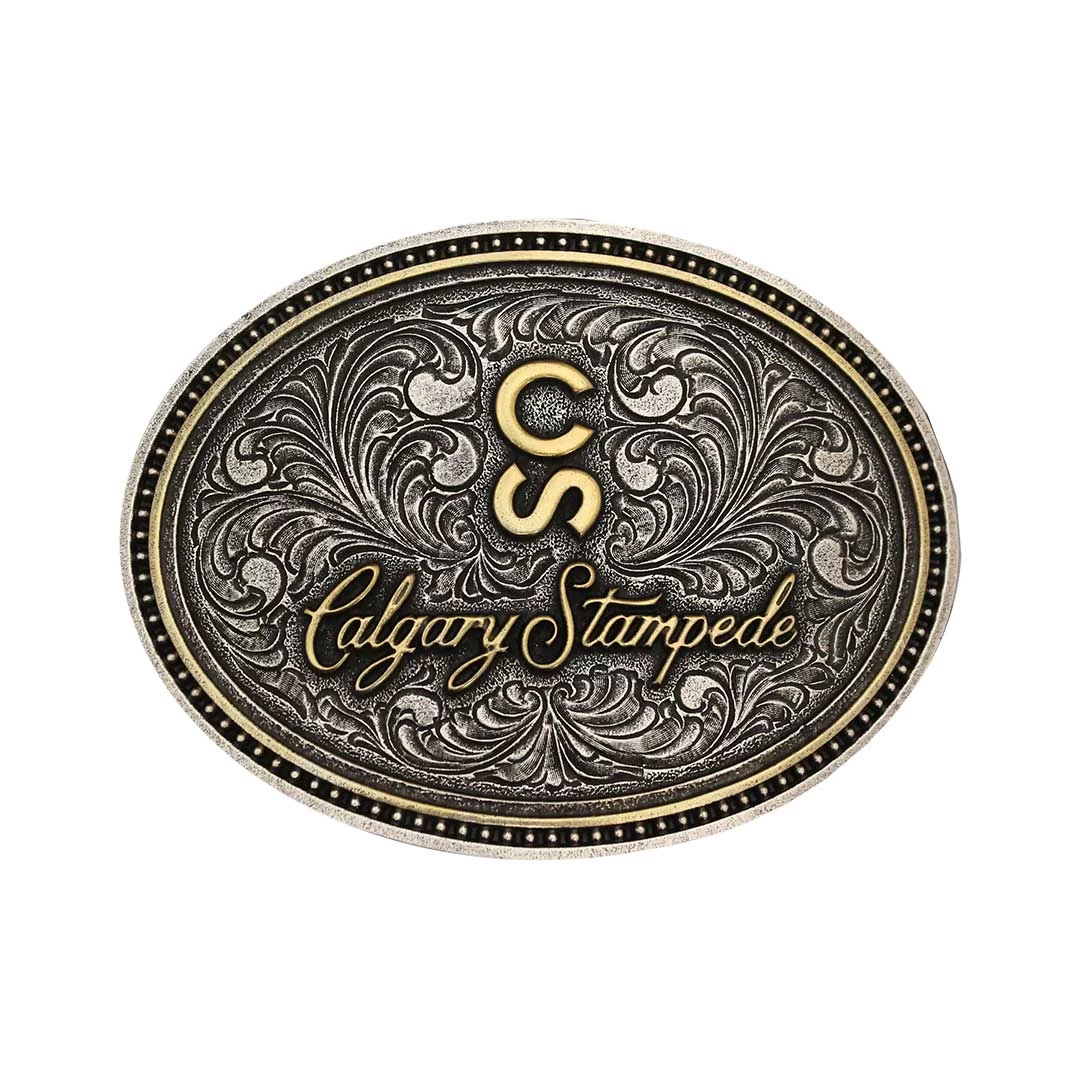 Montana Silversmiths Antique Two Tone Calgary Stampede Masterbrand Buckle 3 Montana Silversmiths Antique Two Tone Calgary Stampede Masterbrand Buckle