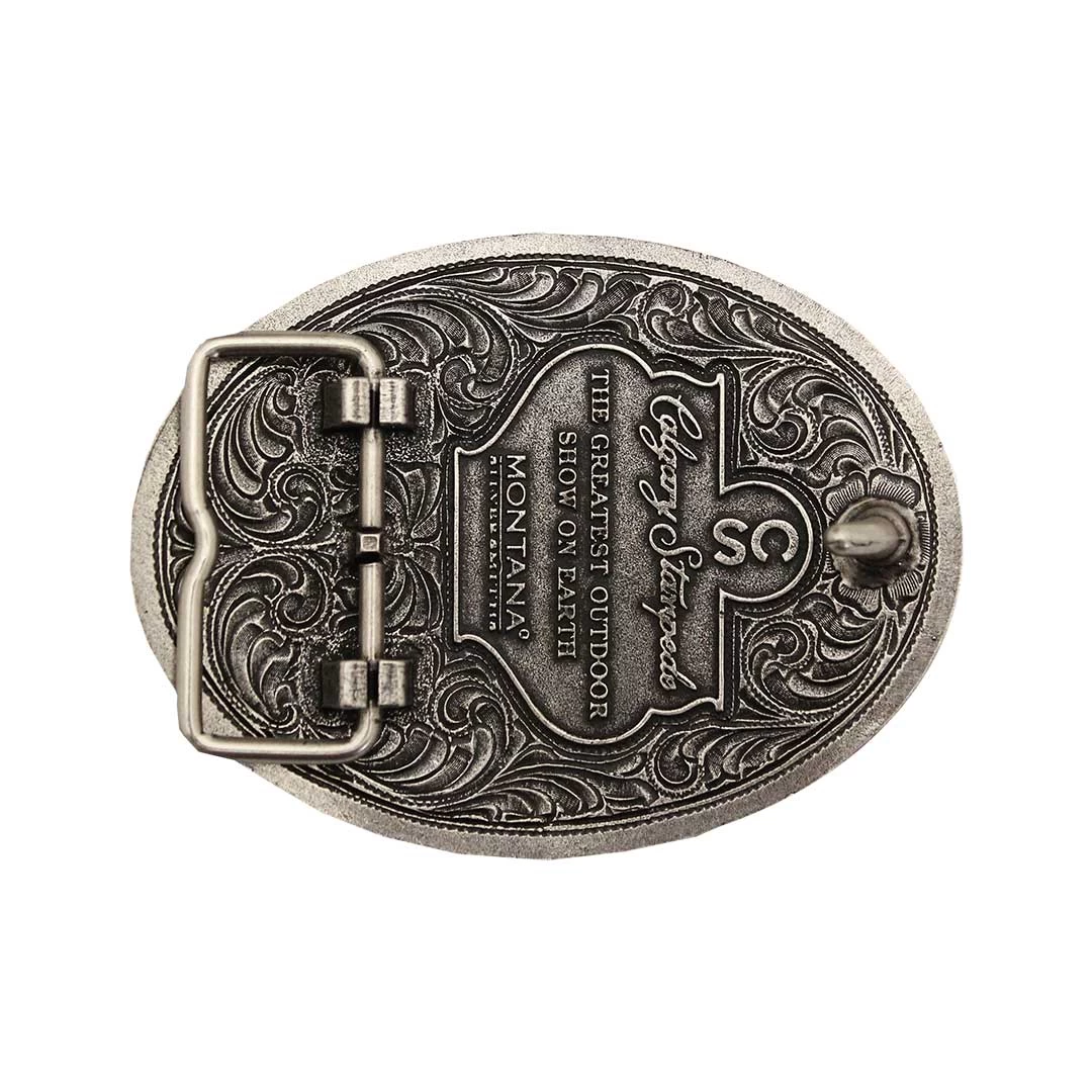 Montana Silversmiths Antique Two Tone Calgary Stampede Masterbrand Buckle 4 Montana Silversmiths Antique Two Tone Calgary Stampede Masterbrand Buckle - Image 2
