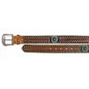 Twisted X Men's Concho Hand Tooled Leather Belt