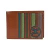 Hooey Men's Colored Stripe Leather Bi-Fold Wallet -Western Fashion Men 3398840bb21d7a5f841c6466058baa81