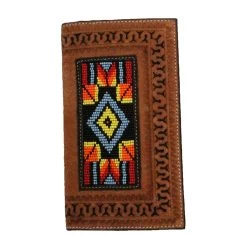 Twisted X Men's Sunburst Rough Leather Rodeo Wallet