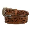 Twisted X Tan & Black Tooled Floral Belt 1 Twisted X Tan & Black Tooled Floral Belt -Western Fashion Men 42f3d5367a61270dfe7f6648e43022ce