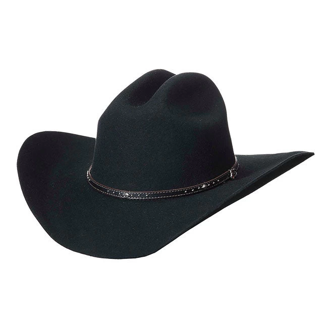 Justin Black Hills 2X Cattleman Felt Cowboy Hat 3 Justin Black Hills 2X Cattleman Felt Cowboy Hat