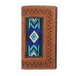 Twisted X Men's Bead Inlay Leather Rodeo Wallet