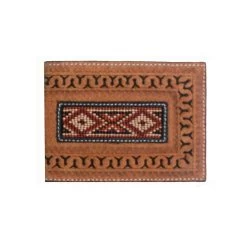 Twisted X Men's Bead Inlay Leather Bi-Fold Wallet
