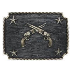 AndWest Iconic Crossed Pistols Rectangle Buckle