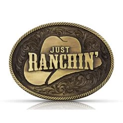 Montana Silversmiths Dale Brisby Just Ranchin' Buckle