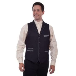 Scully Denim 4 Pocket Mens Vest