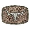 Montana Silversmiths Champion Longhorn Filigree Buckle -Western Fashion Men 785526d866cefeeddce40928b414fdb8