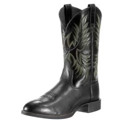 Ariat Men's Heritage Stockman Round Toe Cowboy Boots