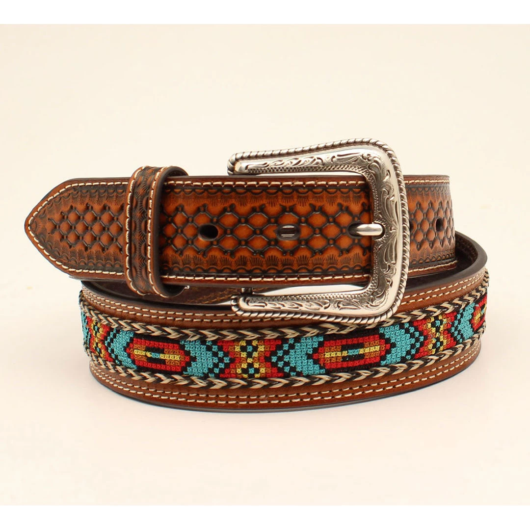 Nocona Men's Aztec Pattern Belt 3 Nocona Men's Aztec Pattern Belt