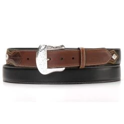 Nocona Top Hand Men's Black & Brown Belt