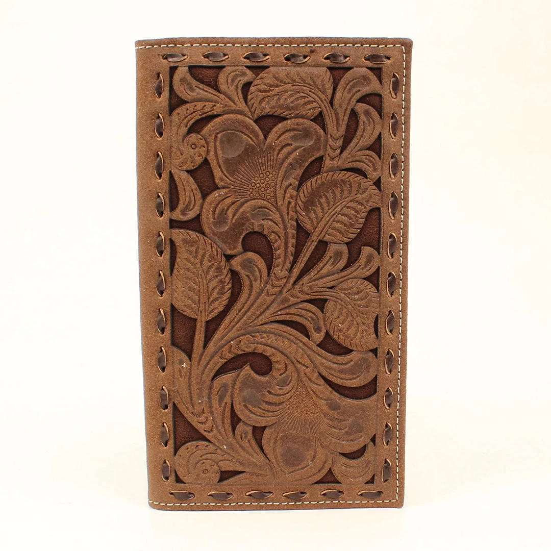 Nocona Men's Floral Embossed Rodeo Wallet 3 Nocona Men's Floral Embossed Rodeo Wallet