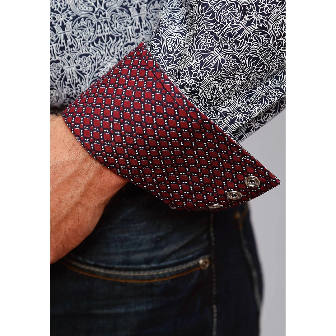 Stetson Men's Classic Victorian Print Shirt 5 Stetson Men's Classic Victorian Print Shirt - Image 3