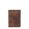 Roughy Men's Weathered Havana Leather Tri-Fold Wallet -Western Fashion Men 9a7d88622611b78682da2d5abe016cbc