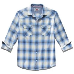 Flag & Anthem Men's Findlay Vintage Washed Snap Shirt 15 Flag & Anthem Men's Findlay Vintage Washed Snap Shirt -Western Fashion Men F A DS SP23WS1164 FINDLAY LS VINTAGE WASH WESTERN SHIRT BLUE BLACK WHITE 041 1800x1800 3177e409 08cc 419b 80a8 068e30bad4f9
