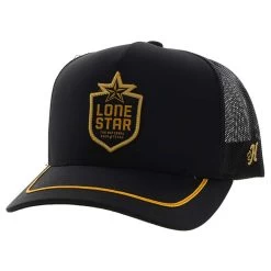 Hooey Brands Men's Lone Star Snap Back Cap -Western Fashion Men HOO LS013T BK FRONT b1e3ee7e 483c 4740 afc2 34447cd7d1be