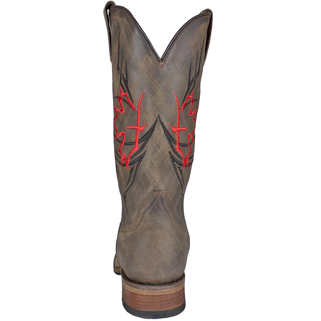 Roper Men's Maple Leaf Square Toe Cowboy Boots 6 Roper Men's Maple Leaf Square Toe Cowboy Boots - Image 4