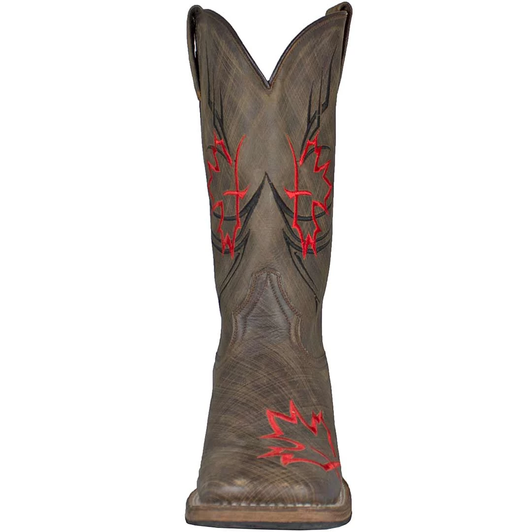 Roper Men's Maple Leaf Square Toe Cowboy Boots 7 Roper Men's Maple Leaf Square Toe Cowboy Boots - Image 5