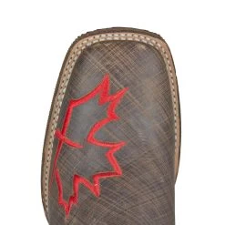 Roper Men's Maple Leaf Square Toe Cowboy Boots 14 Roper Men's Maple Leaf Square Toe Cowboy Boots -Western Fashion Men KAR 2070021887EE 4