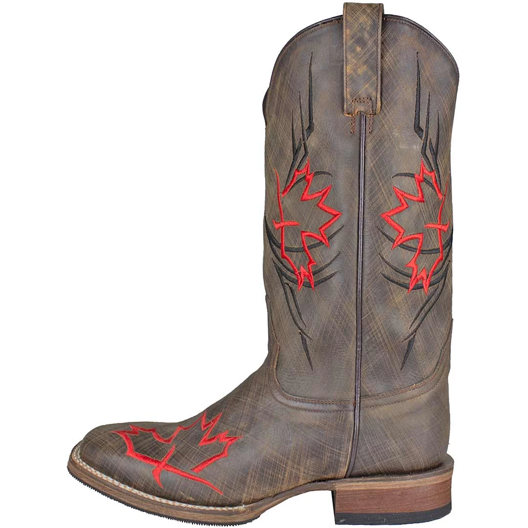 Roper Men's Maple Leaf Square Toe Cowboy Boots 4 Roper Men's Maple Leaf Square Toe Cowboy Boots - Image 2