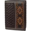 Ranger Belt Co. Men's Aztec Tri-Fold Wallet 1 Ranger Belt Co. Men's Aztec Tri-Fold Wallet -Western Fashion Men WFA WH 211T new