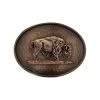 Montana Silversmiths Men's Vintage Hammered Buffalo Buckle -Western Fashion Men a338415128400aefd10ce841bd7895d1