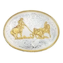 Montana Silversmiths Team Roper Buckle