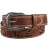 AndWest Men's Veg Tooled With Basketweave Billets Belt -Western Fashion Men andwest men s veg tooled with basketweave billets belt