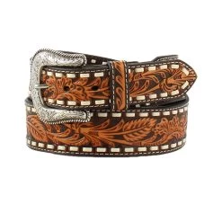 Ariat Men's Floral Embossed Belt