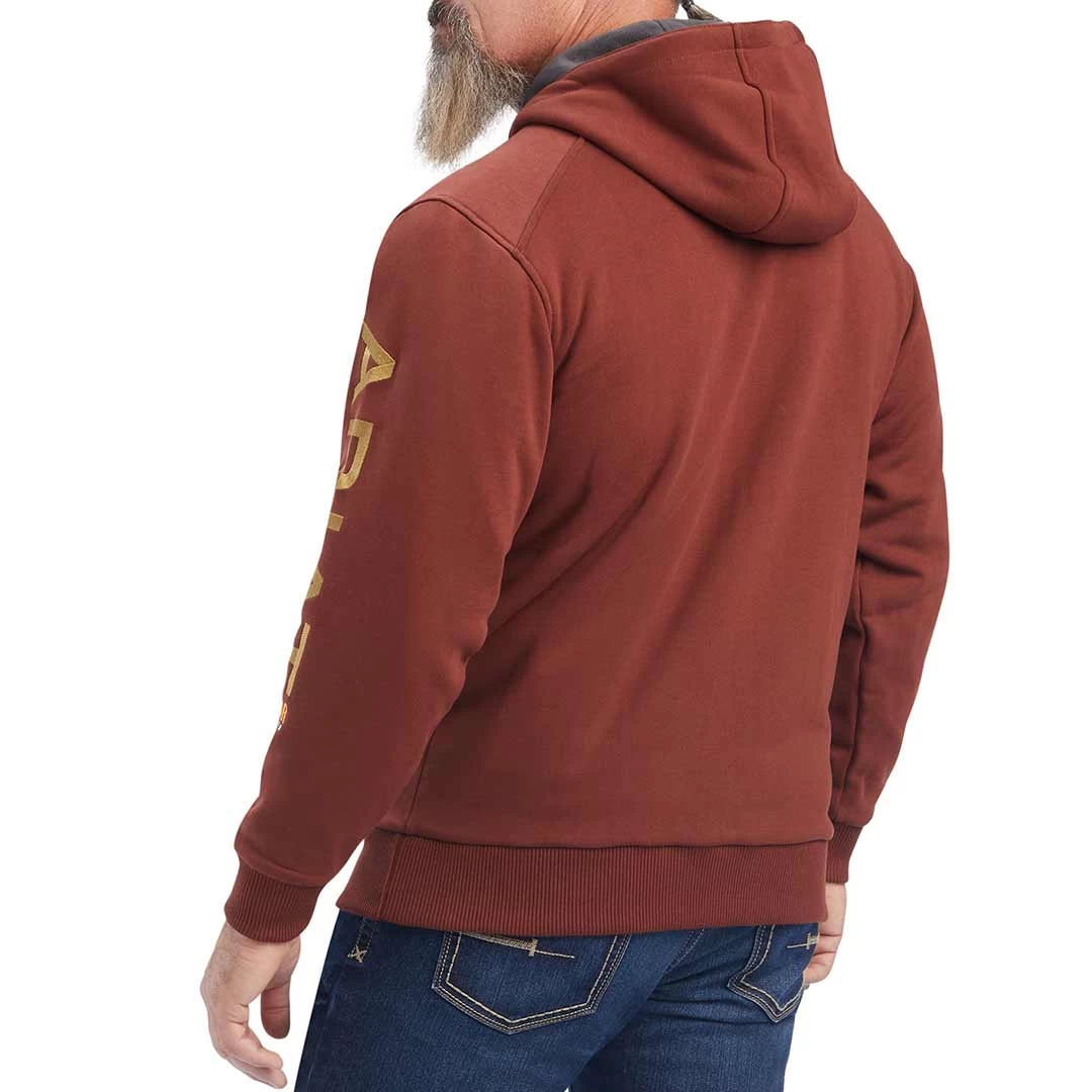 Ariat Men's Rebar All-Weather Full Zip Hoodie 4 Ariat Men's Rebar All-Weather Full Zip Hoodie - Image 2