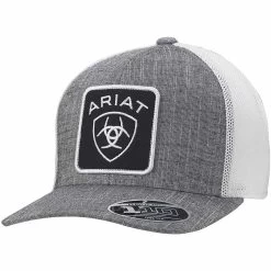 Ariat Men's Shield Logo Patch Snap Back Cap