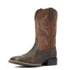 Ariat Men's Sport Knockout Square Toe Cowboy Boots -Western Fashion Men ariat men s sport knockout square toe cowboy boots