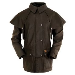 Outback Trading Co. Bush Ranger 3/4 Length Oilskin Jacket -Western Fashion Men b229b165d99612e2e2ec80dd083c628f