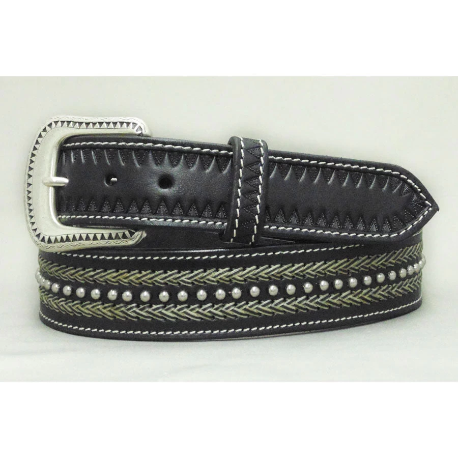 Lejon Braids & Studs Men's Belt 3 Lejon Braids & Studs Men's Belt