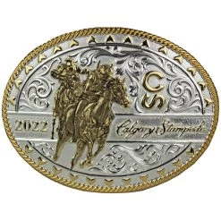 Montana Silversmiths Calgary Stampede Gold/Silver Numbered Poster Buckle