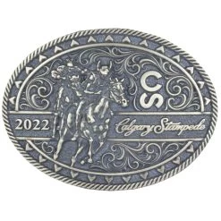 Montana Silversmiths Calgary Stampede Pewter Poster Buckle