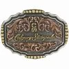 Montana Silversmiths Calgary Stampede Tri-Colour CS Logo Buckle -Western Fashion Men calgary stampede tri colour cs logo buckle