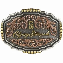 Montana Silversmiths Calgary Stampede Tri-Colour CS Logo Buckle
