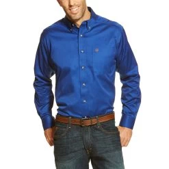 Ariat Men's Solid Twill Classic Fit Shirt 8 Ariat Men's Solid Twill Classic Fit Shirt -Western Fashion Men cc7e9e37f482a0ced86d5ea5ac4f3051