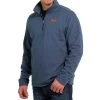 Cinch Men's 1/4 Zip Pullover Sweater Jacket -Western Fashion Men cinch men s 1 4 zip pullover sweater jacket