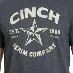 Cinch Men's Denim Company Graphic T-Shirt 9 Cinch Men's Denim Company Graphic T-Shirt -Western Fashion Men cinch men s denim company graphic t shirt
