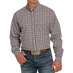 Cinch Men's Plaid Button-Down Shirt